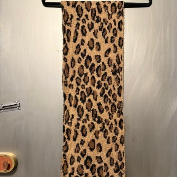 Retro Leopard Print Oblong Knit Scarf - Picture 5 of 16